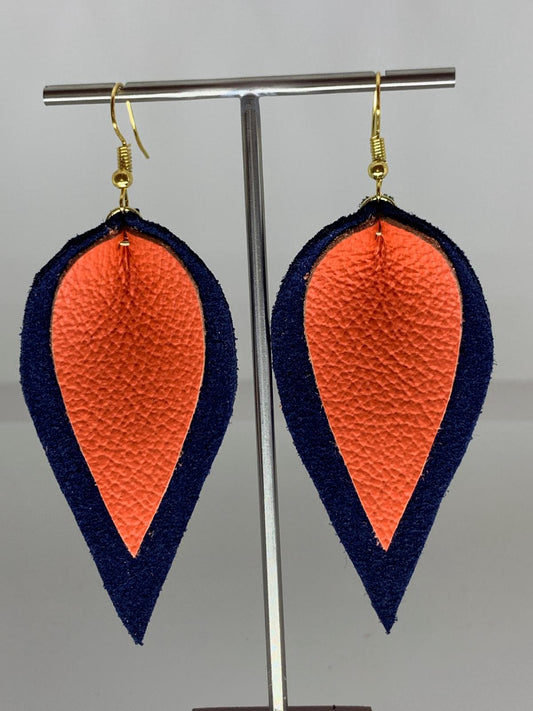 Orange Blue Earring